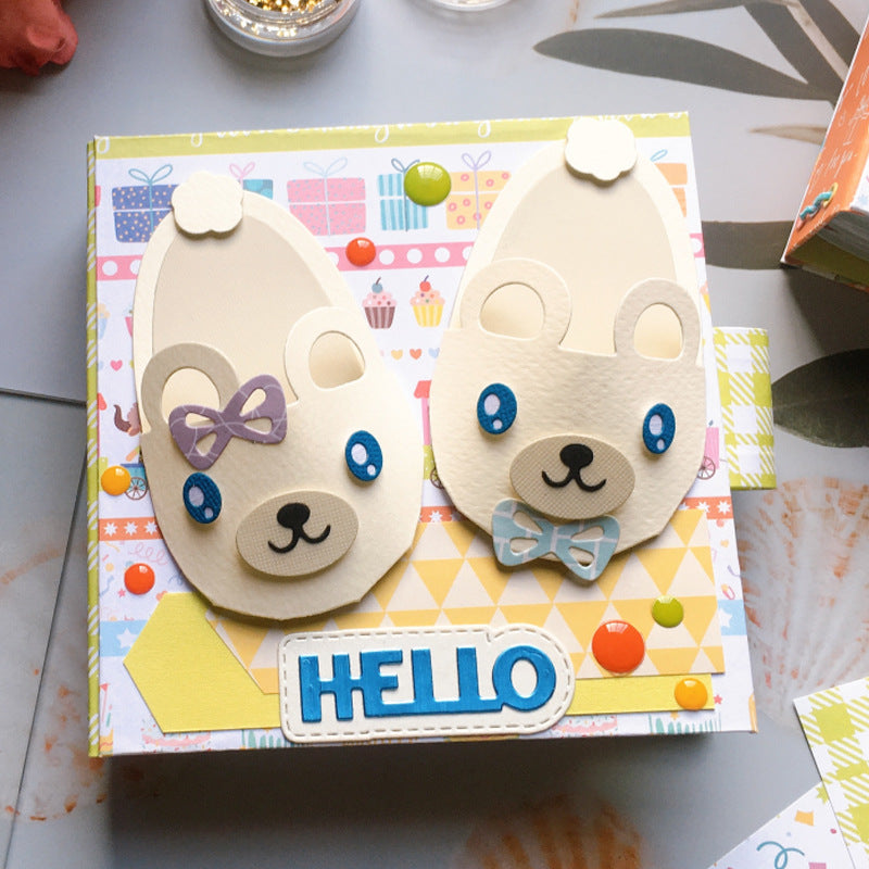 Cute Cartoon Slippers Metal Cutting Dies