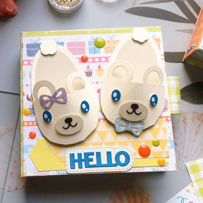 Cute Cartoon Slippers Metal Cutting Dies