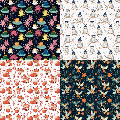 24PCS 6" Gnome Scrapbook Paper & Cardstock