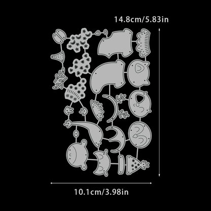 Christmas Stockings Animals Metal Cutting Dies