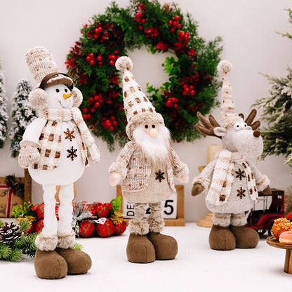 Christmas Retractable Long Legs Doll Ornaments