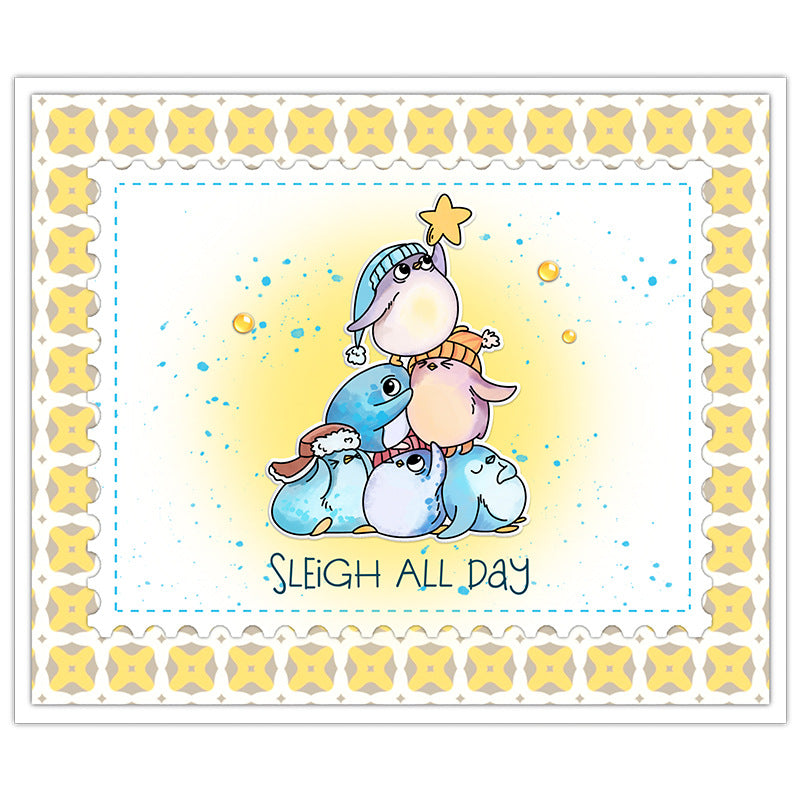 Christmas Penguins Dies & Stamps Set