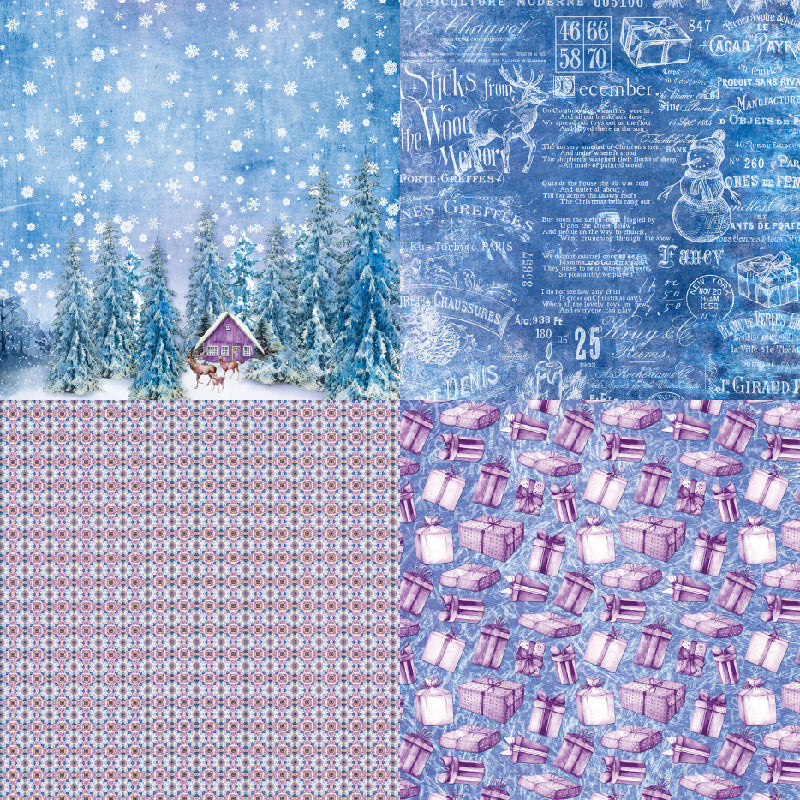 24PCS 6" Merry Christmas Scrapbook Paper & Cardstock