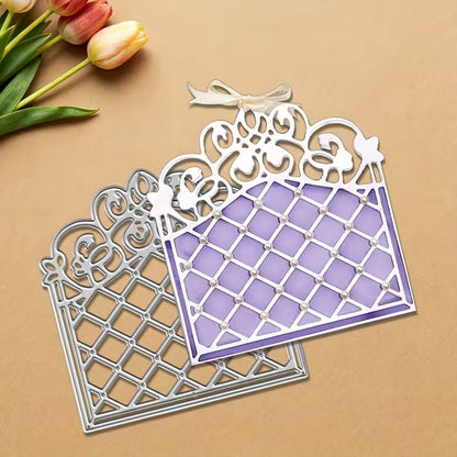 Retro Lace Cutout Frame Metal Cutting Dies