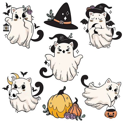 Cute Witch Ghost Dies & Stamps Set