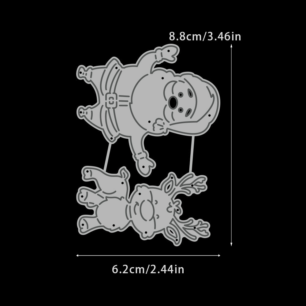 Santa Claus Deer Metal Cutting Dies