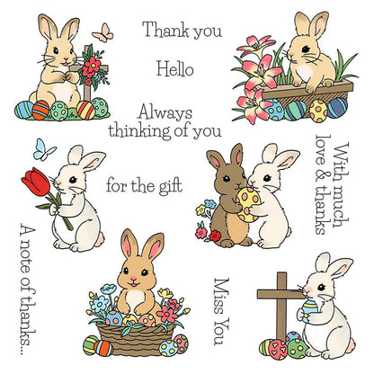 Cute Bunny Clear Stamps