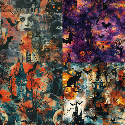 24PCS 6" Night Elves Scrapbook Paper & Cardstock