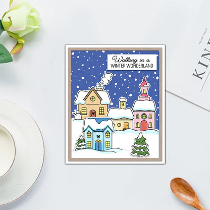 Snow House Dies & Stamps Set