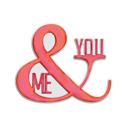 "YOU&ME" Words Metal Cutting Dies