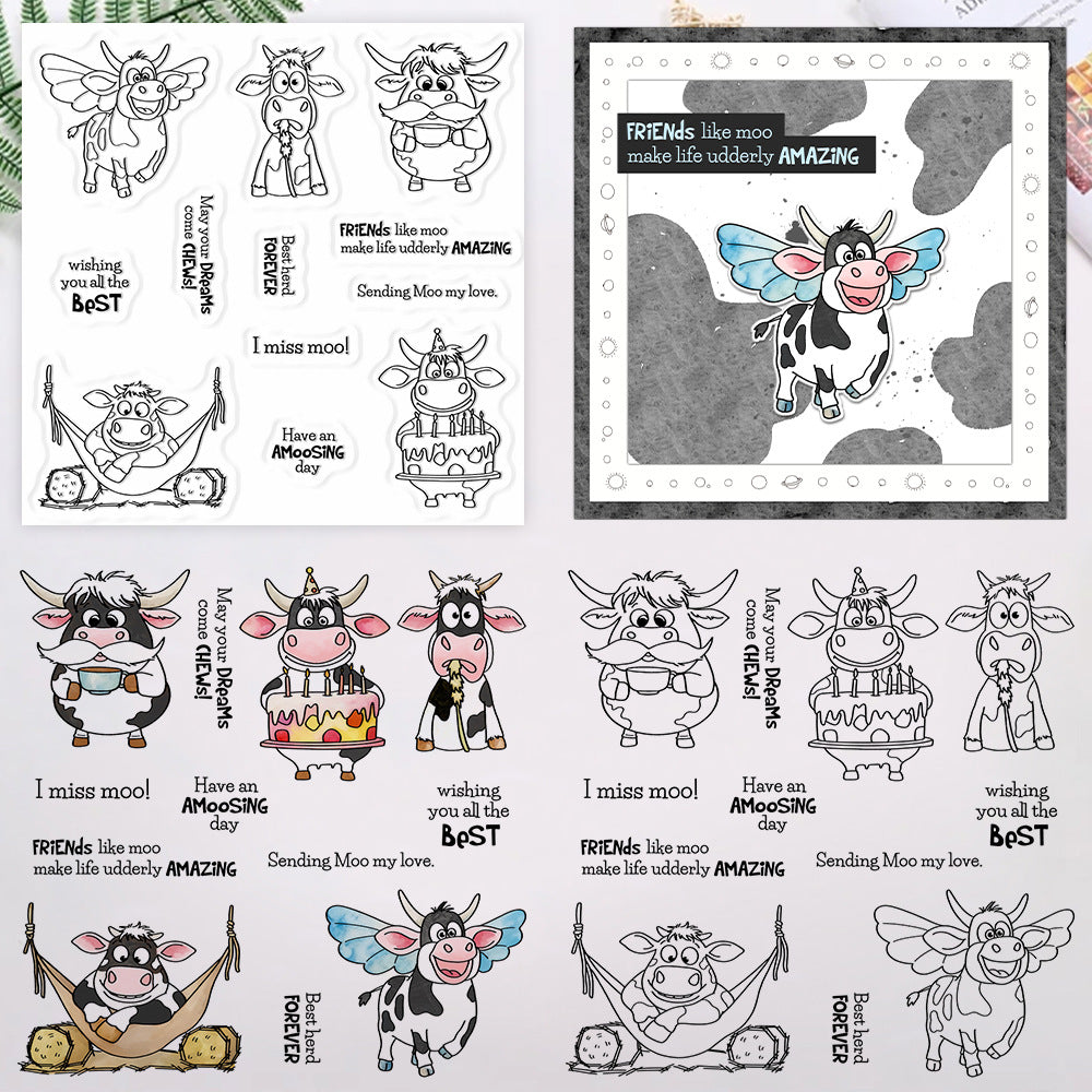Cute Cows Clear Stamps