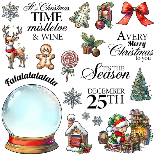 Christmas Elements Dies & Stamps Set