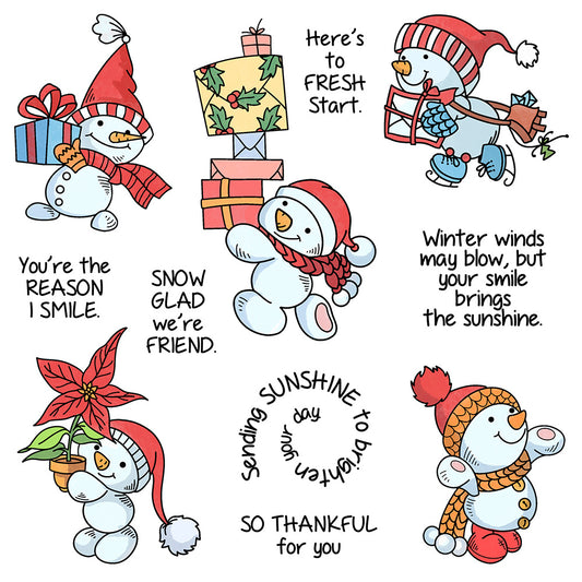 Happy Snowman Dies & Stamps Set