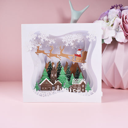 3D Creative Christmas Series Pop-Up Greeting Card