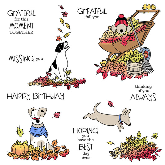 Maple Leaf Puppy Dies & Stamps Set