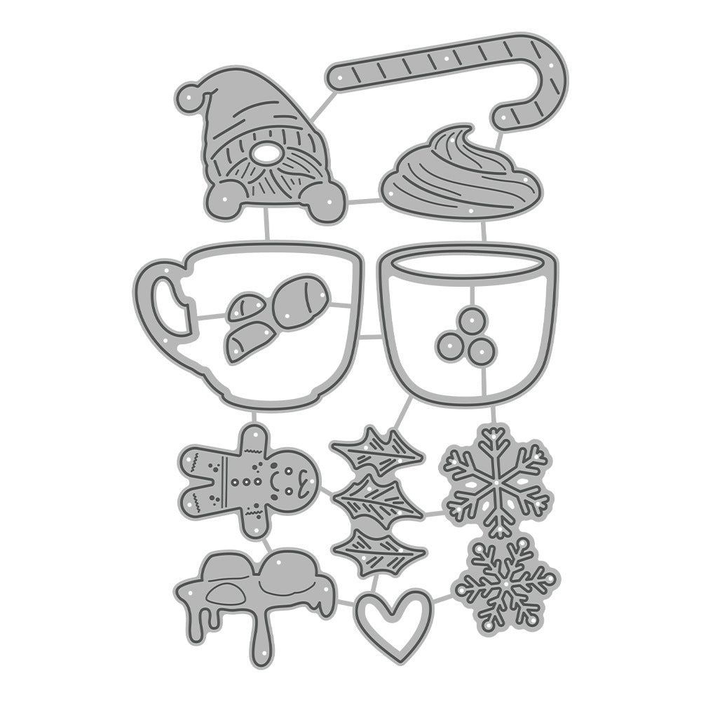 Christmas Mug Metal Cutting Dies