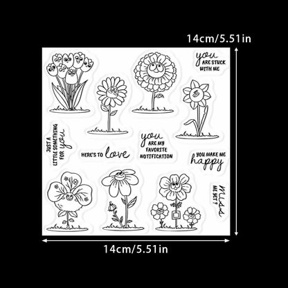 Quirky Flowers Dies & Stamps Set