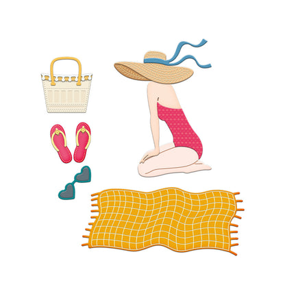 Beach Girl Metal Cutting Dies