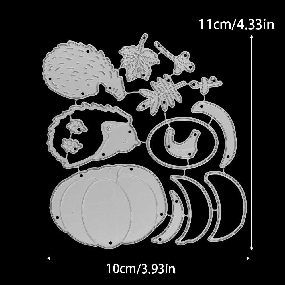 Hedgehog Pumpkin Metal Cutting Dies