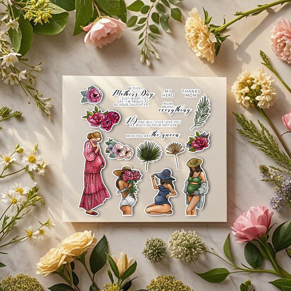Great Mother Pregnaunt Women Clear Stamps