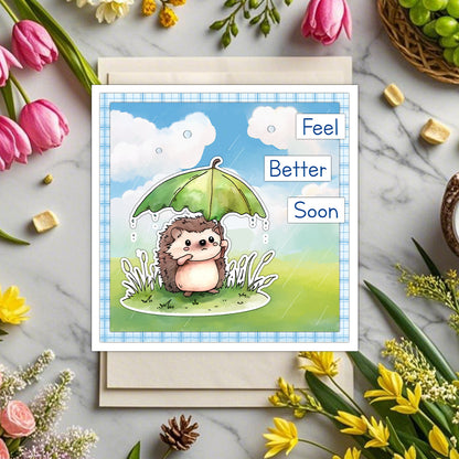 Cute Hedgehog Dies & Stamps Set