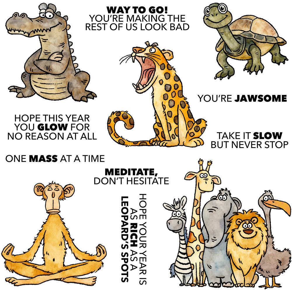 Animal World Dies & Stamps Set