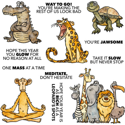 Animal World Dies & Stamps Set