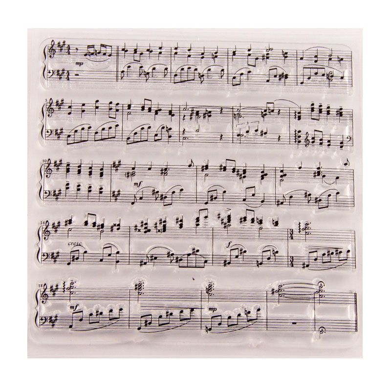 Musical Notes Clear Stamps