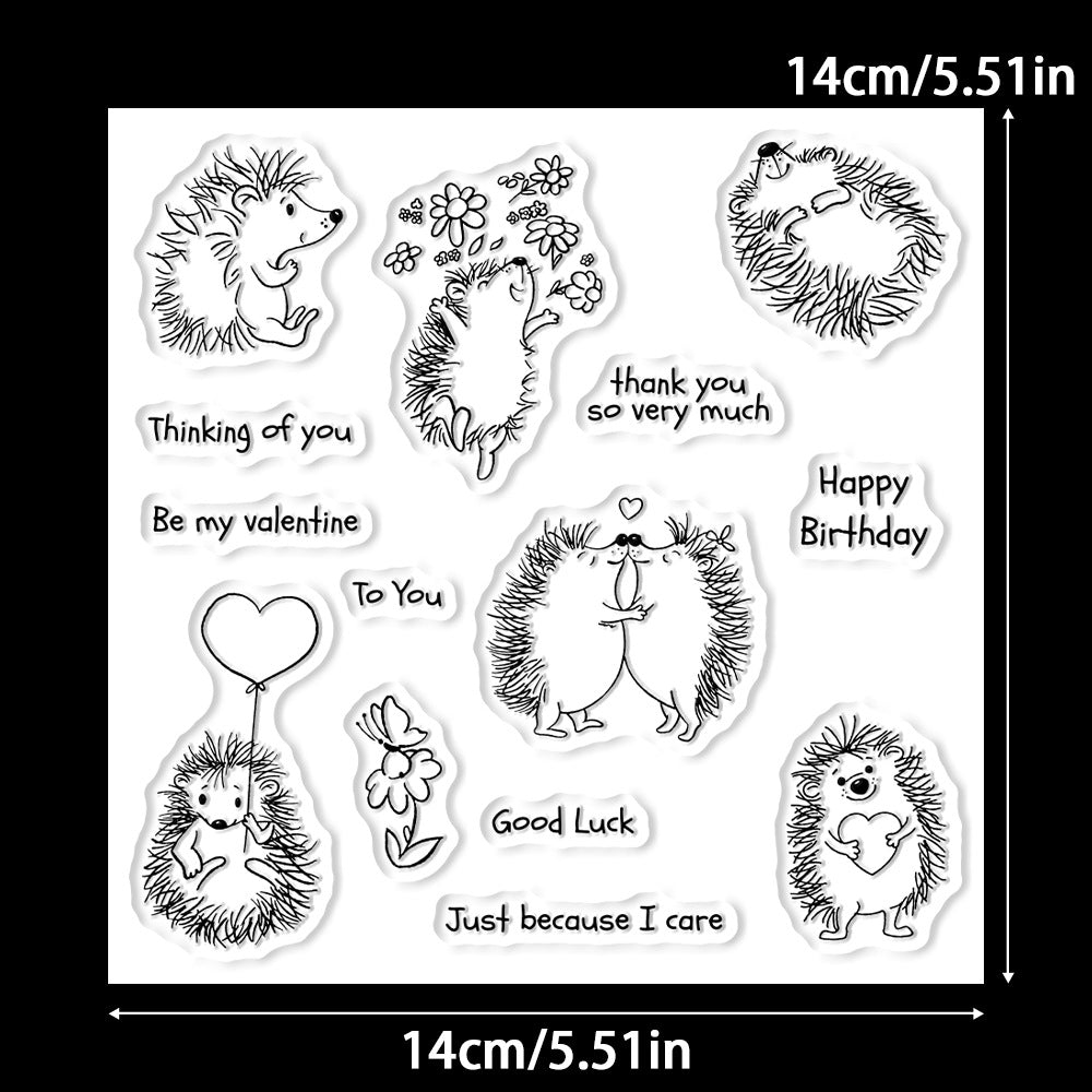 Cute Hedgehog Dies & Stamps Set