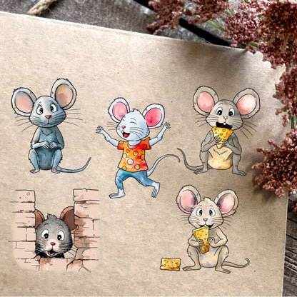 Animal Series Mouse Dies & Stamps Set