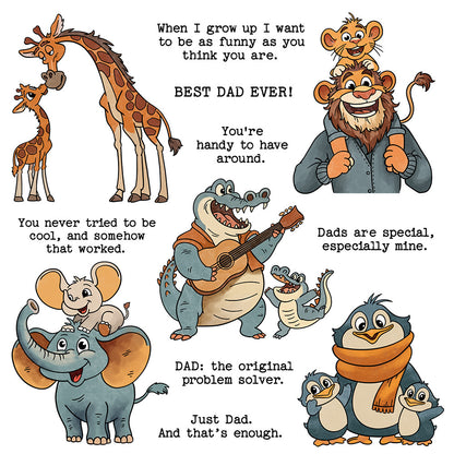Animal Father's Day Dies & Stamps Set