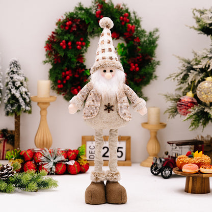 Christmas Retractable Long Legs Doll Ornaments