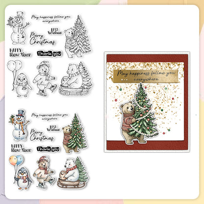 Christmas Animals Clear Stamps