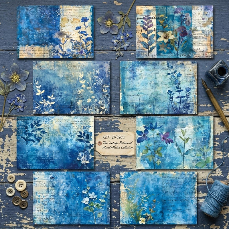 A5 Flower Series Journal Scrapbook Paper