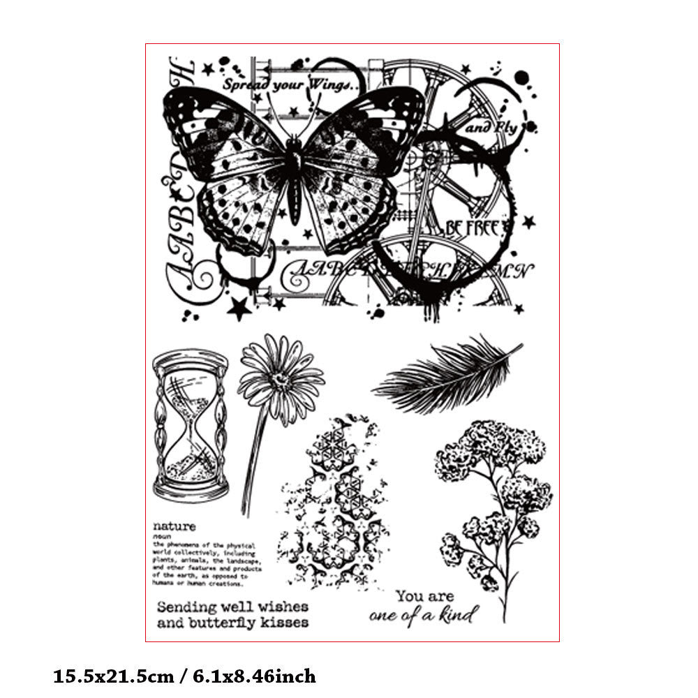 Butterfly Decoration DIY Scrapbook Clear Stamps