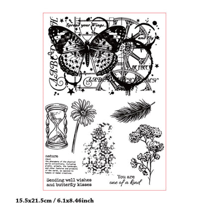 Butterfly Decoration DIY Scrapbook Clear Stamps
