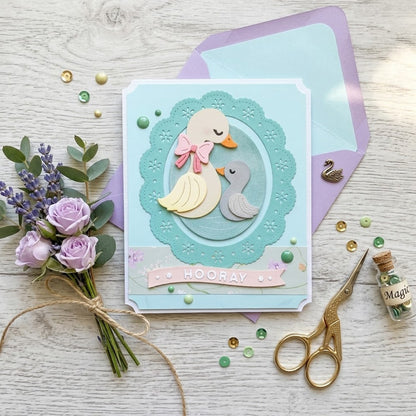Mother Duck and Ducklings Metal Cutting Dies