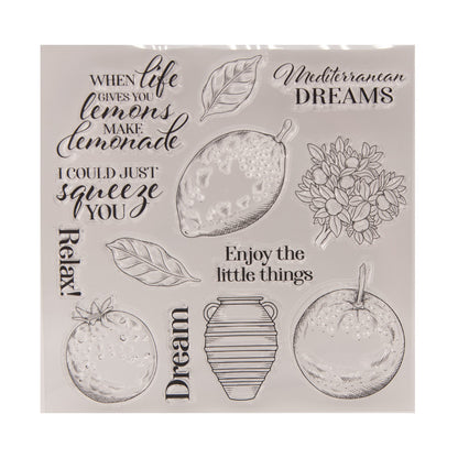 Fruit Pattern DIY Scrapbook Clear Stamps