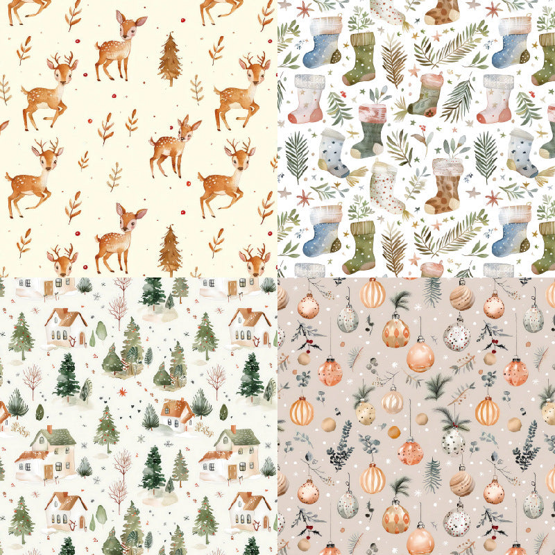 24PCS 6" Christmas Scrapbook Paper & Cardstock