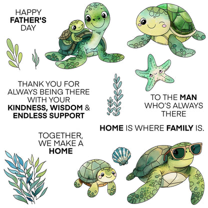 Cute Turtle Clear Stamps