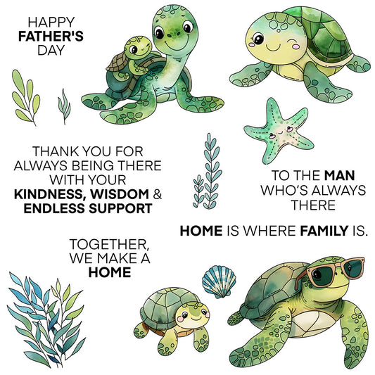 Cute Turtle Clear Stamps