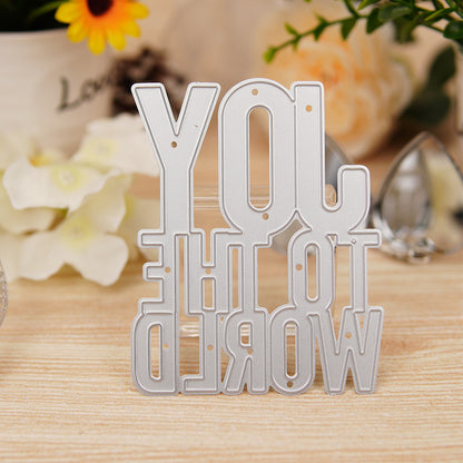 "JOY TO THE WORLD" Phrase Metal Cutting Dies