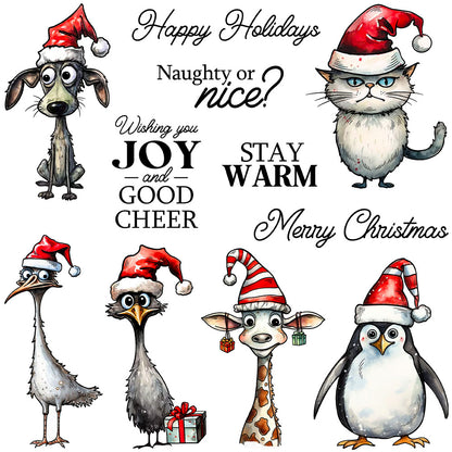 Christmas Animals Dies & Stamps Set