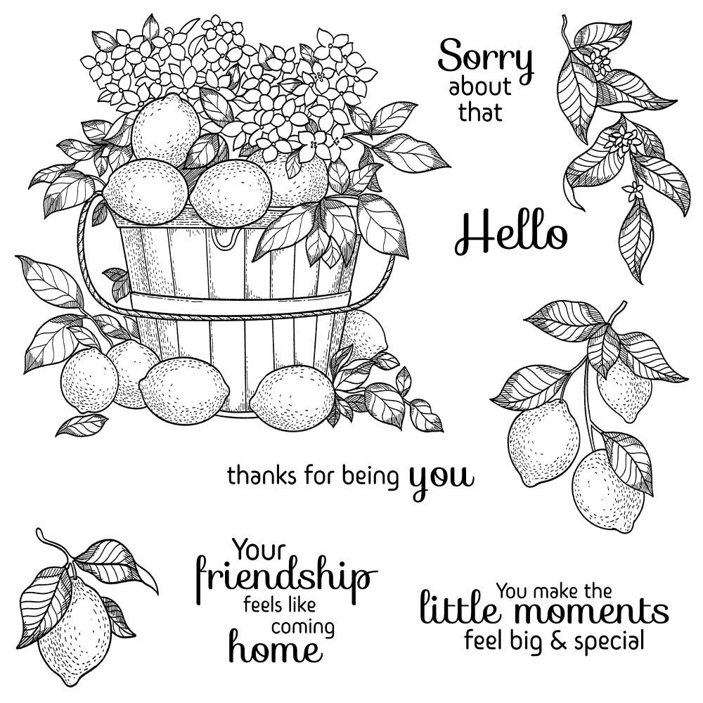 Fresh Lemons Dies & Stamps Set