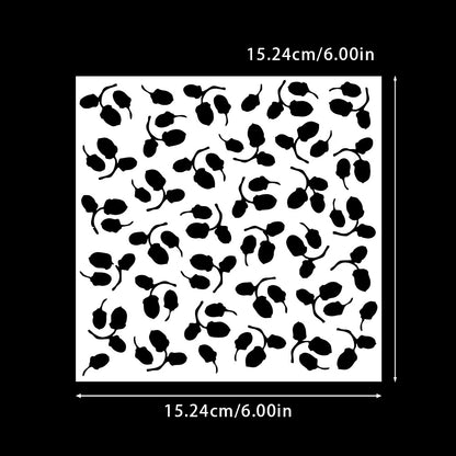 Nut Pattern DIY Painting Hollow Stencil