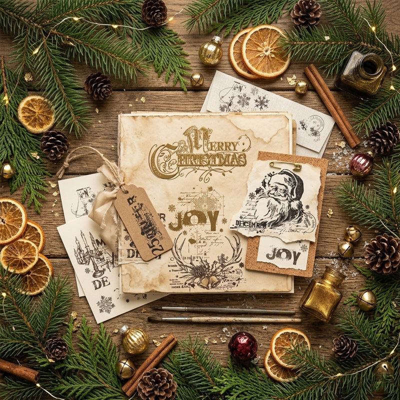 Christmas Theme DIY Decorative Journal Clear Stamps