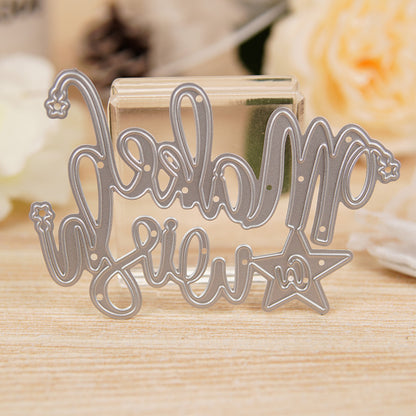 "Make Wish" Words Metal Cutting Dies