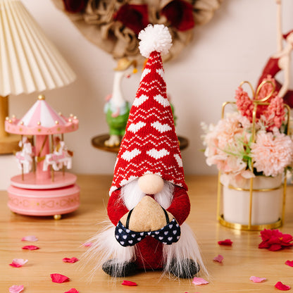 Valentine's Day Gnome Plush Doll Ornaments