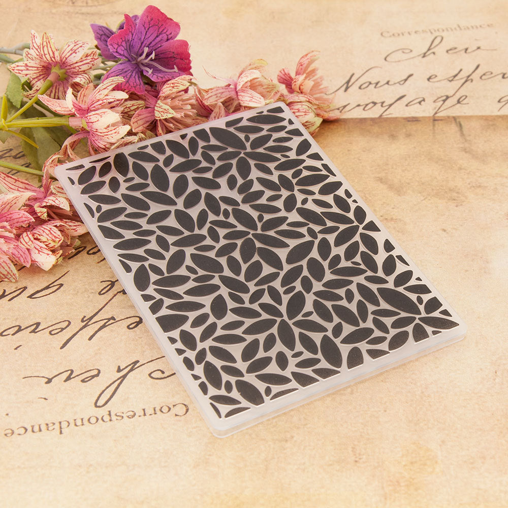 Leaves Pattern Plastic Embossing Folder