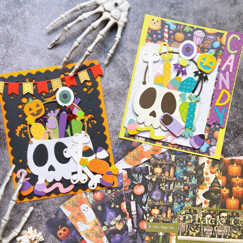 Skull Candy Basket Metal Cutting Dies